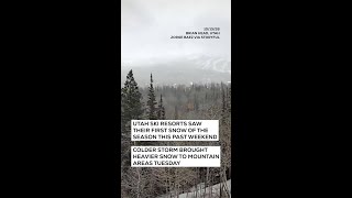 Fall storm brings snow to ski resorts, mountain areas in Utah