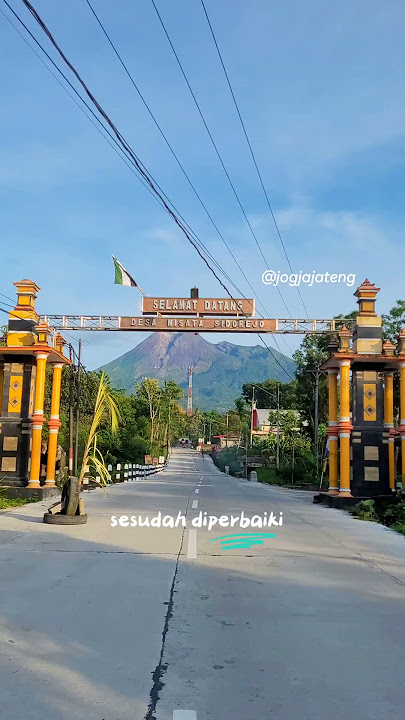 Gunung Merapi dari Deles indah, Klaten, Jawa Tengah #viralvideo #jogja #klaten #trendingshorts