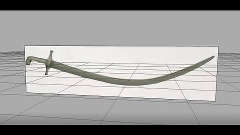 3D Persian Sword Modelling - Timelapse (Wings3D)