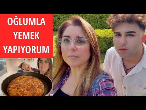 İSVİÇRE'DEKİ EVİMDE OĞLUMLA YEMEK YAPIYORUM (LEZZET-İ ŞAHANE)