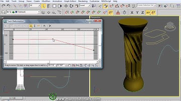 3D Studio Max - Tutorial - How to use the Loft Tool | Create a column | Compound objects Loft - 2