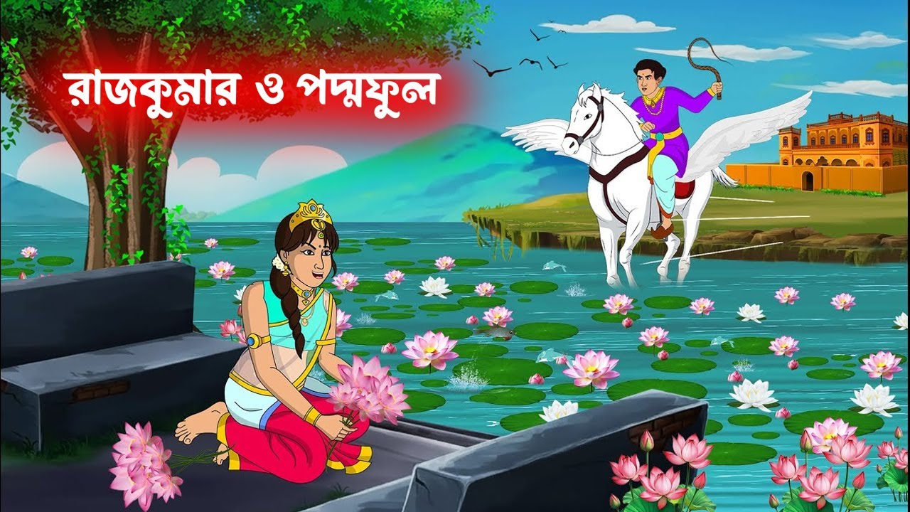 রাজকুমার ও পদ্মফুল | Rupkothar Golpo | Bangla Cartoon | Moral Story | Thakurmar Jhuli