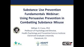 Persuasive Messaging in Substance Use Prevention Webinar