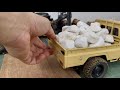 Fully Loaded Heavy Stone Haul | Toyota Land Cruiser MN82 70 Series RC Off-Road Simulation