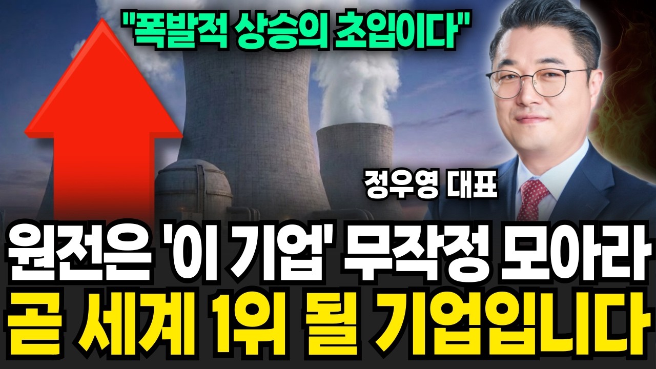 원전은 '이 기업' 무작정 모아라 곧 세계 1위 될 기업입니다 (정우영 / 증시임당)