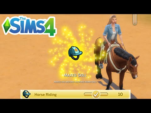 How To Max Horse Riding Skill Cheat (Level Up Skills Cheats) - The Sims 4 