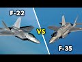 F-22 vs F-35 | ¿Cuál es el caza MÁS AVANZADO de Estados Unidos? | ¿Qué pasaría en un combate?