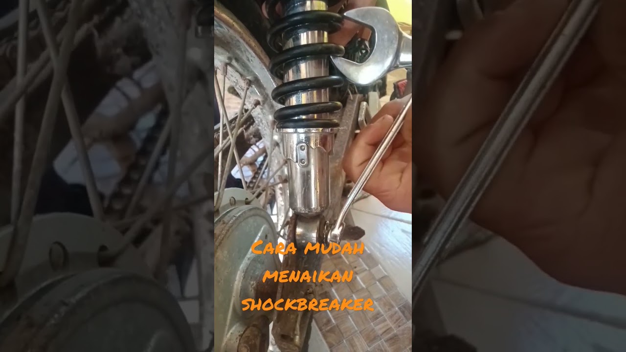 cara mudah meninggikan shock breaker