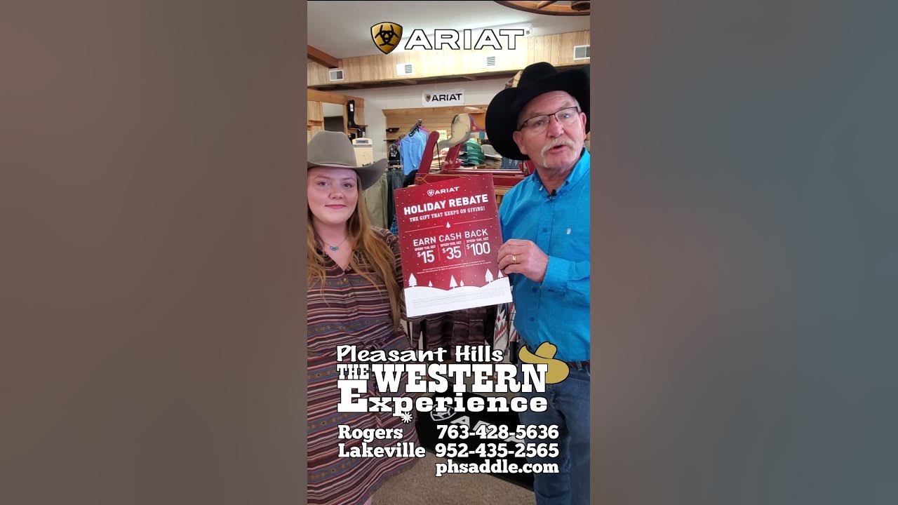 ariat-holiday-rebate-pleasant-hills-saddle-shop-youtube