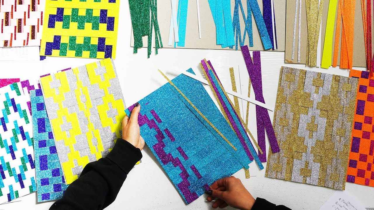 How to Weave Glitter Paper Tutorial with Designer Sadie Williams l