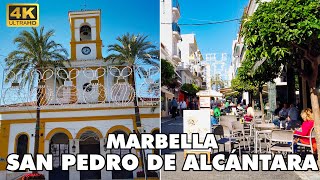 SAN PEDRO DE ALCÁNTARA Marbella Costa del Sol Spain  | ‍ Walking Tour [4K UHD]