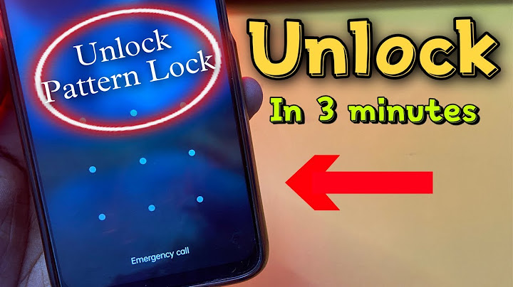 How to unlock someone phone pattern without losing data