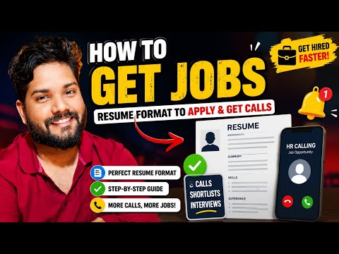 How to Create a Resume That Gets You Job Calls 🔥 | Best Resume Format for Freshers 2026