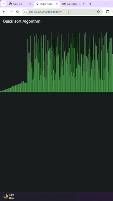 quick sort algorithm visualization #programming #shorts #algorithms ...