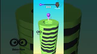 NOOB vs PRO vs HACKER - Stack Ball 3D - Gameplay - MAX LEVEL in Stack Ball | Spiral Roll - Ikko Game screenshot 5