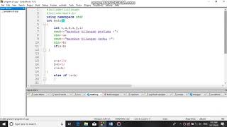 Contoh program menggunakan if dan else if pada C++