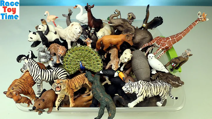 Huge Toy Zoo Wild Animals Collection - Learn Animal Names For Kids