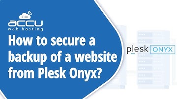 How to secure a backup of a website from Plesk Onyx?