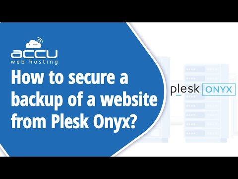 How to secure a backup of a website from Plesk Onyx?