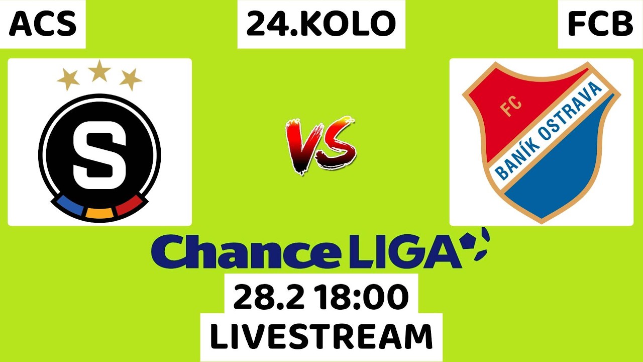 AC Sparta Praha - FC Baník Ostrava 🔴LIVESTREAM🔴