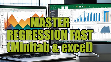 Regression in Excel and Minitab in 16 Mins | Linear, Quadratic and Cubic with Log | MUST WATCH