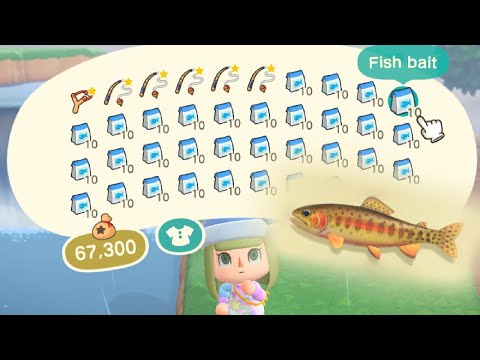 ACNH] 300+ Fishing Bait vs One Golden Boi 