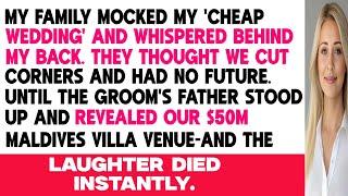 My Family Laughed at Our “Budget Wedding”—Then the Groom’s Father Unveiled His $50M Maldives Estate