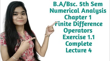 B.A/Bsc.|5th sem|Numerical Analysis|Chapter 1|Exercise 1.1 Complete