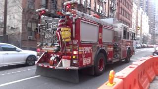 FDNY Engine 307 Form Jackson Heights Queens Taking Up From An EMS Call On W43rd St In Hells Kitchen