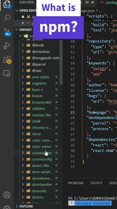 What is NPM? #reactjs #reactjsinterviewquestions #javascript #frontend ...