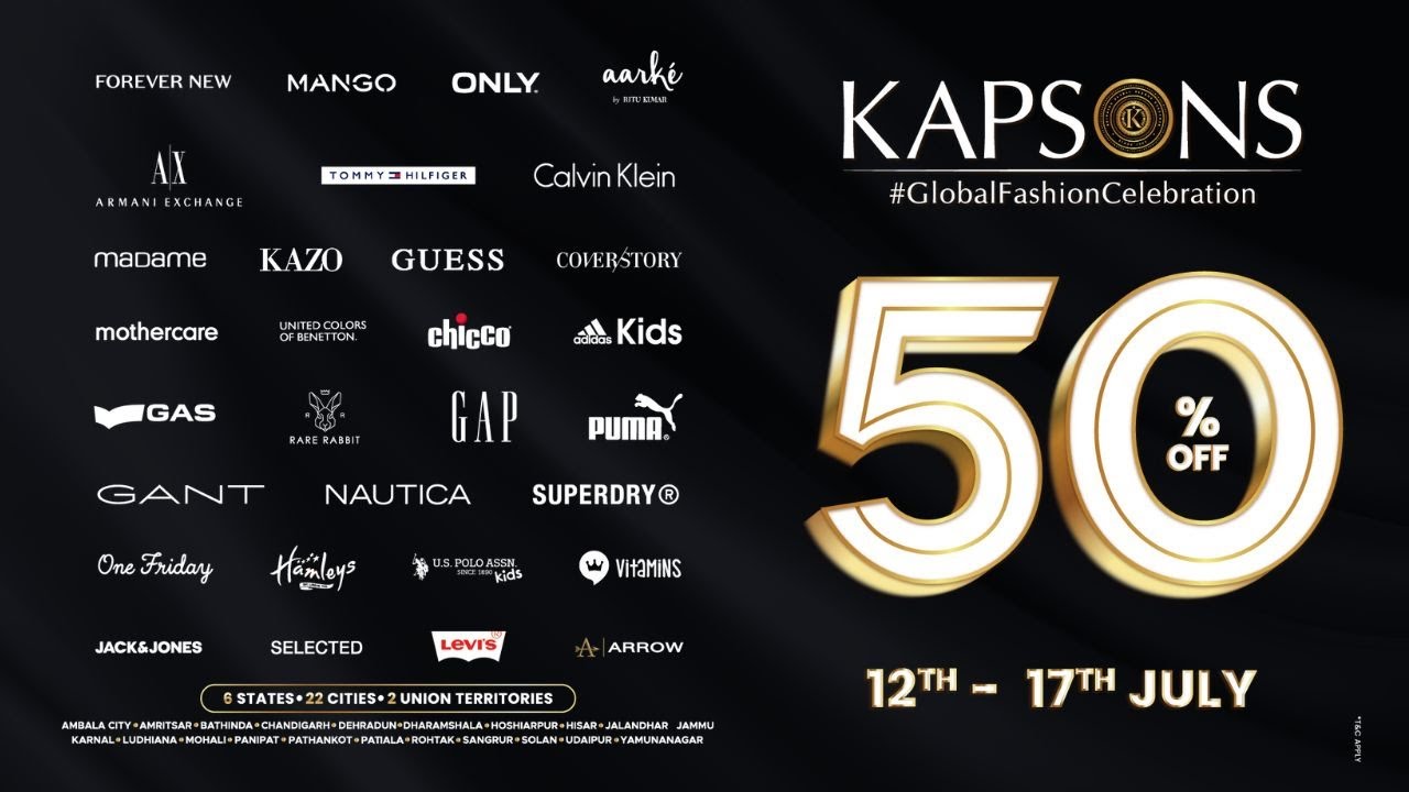 Kapsons Anniversary Sale || 50% off on global brands