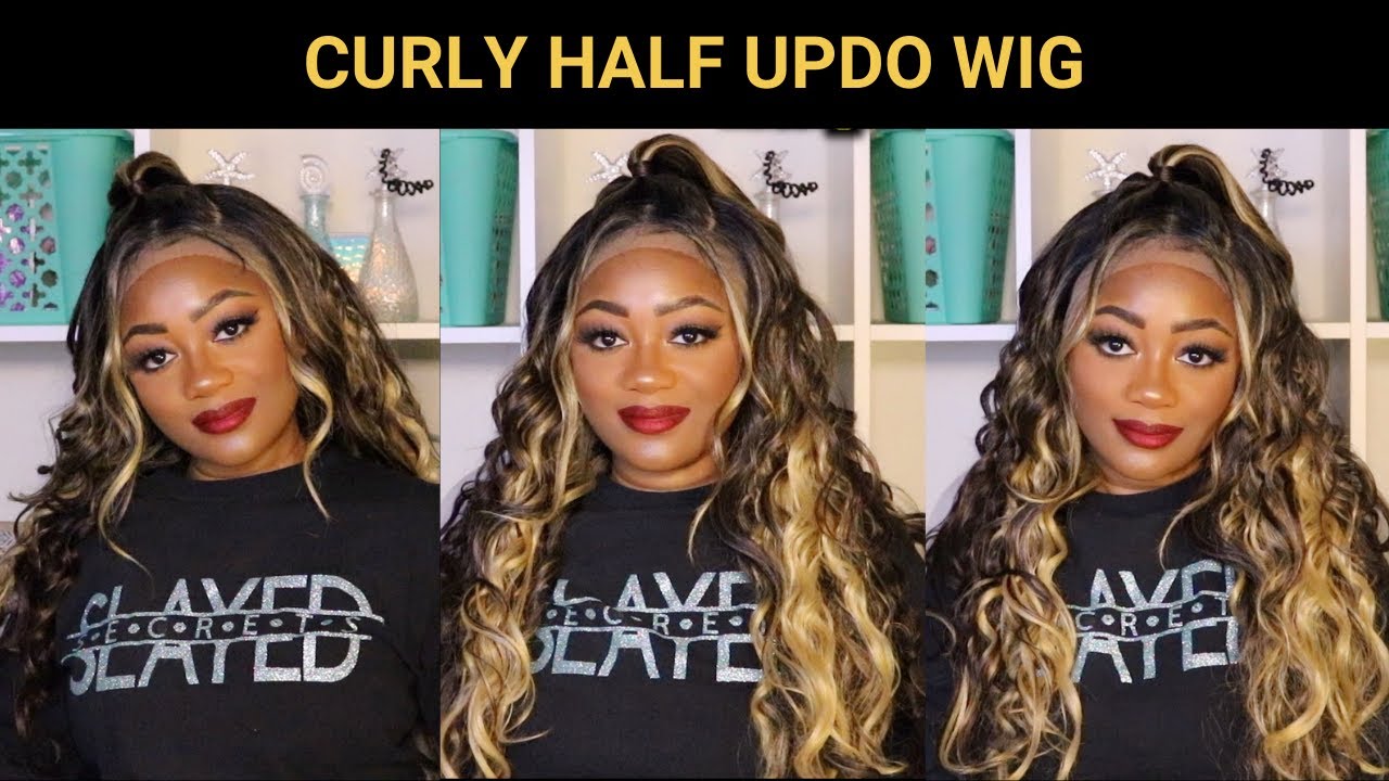 Curly Updo Wigs On Amazon Prime | Bobbi Boss Hazel Wig Review