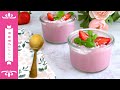 PLANT-BASED PROTEIN PACKED STRAWBERRY MOUSSE⎜NO BANANAS NEEDED!