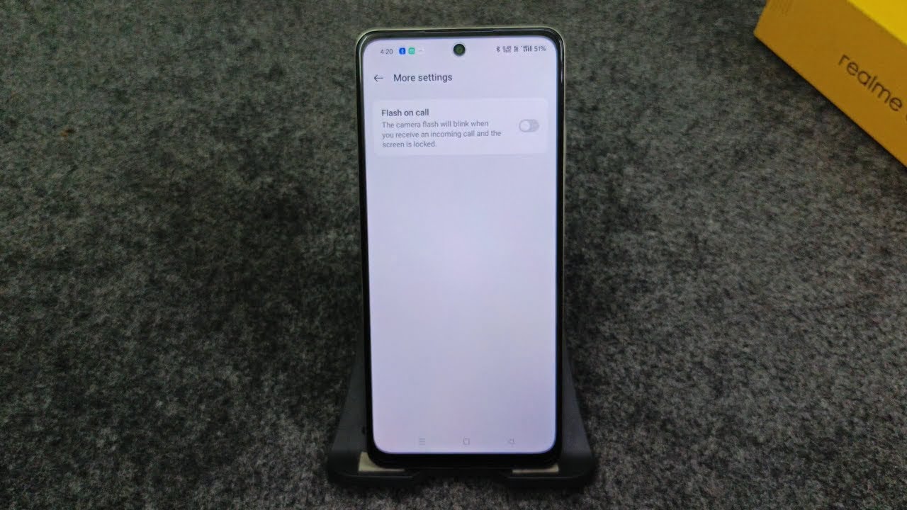 Realme 14X 5G Flash when ringing on off kaise kare