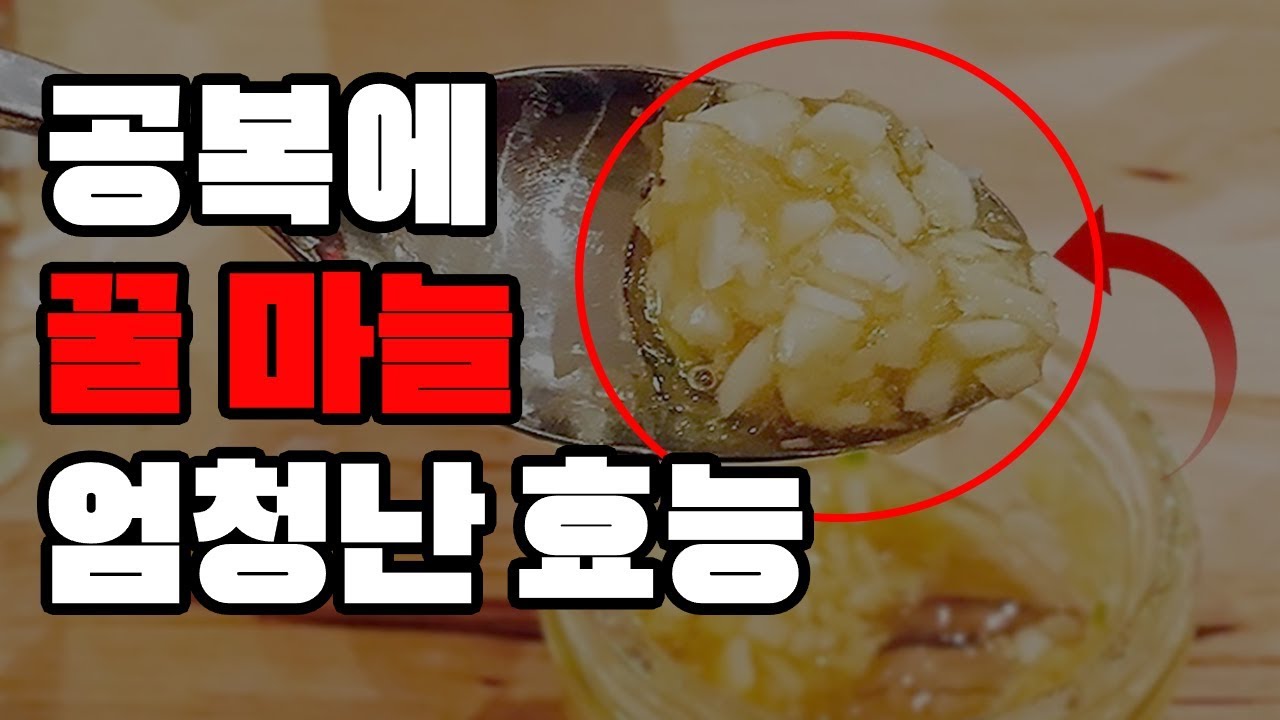 공복 꿀 마늘 엄청난 효능 꿀마늘의효능 꿀마늘 만드는법 - Youtube