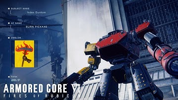 Armored Core 6 - 28F Index Dunham, AC BURN PICKAXE (Arena 2)