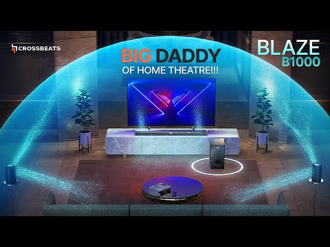 Crossbeats Blaze B1000 powerful #soundbar #hometheater #speakers - video from CrossBeats