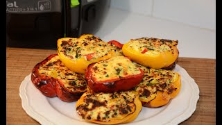 Tefal Actifry 2 in 1 Bell Peppers Stuffed with Cheese