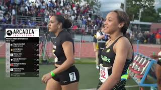 Girls 100M Invitational - Arcadia Invitational 2026 Full Race Replay