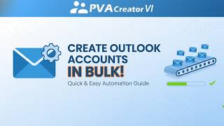 Environmental Hotmail/ Outlook Account Creation Automation | Bulk Outlook/Hotmail Registration Tool Tutorial Camera Feed