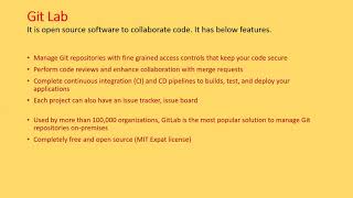 Git Lab GitHub BitBucket GIT Repository