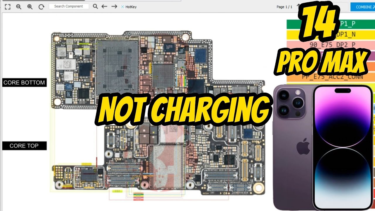 iPhone 14 pro max not charging schematic