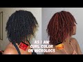 As I Am Curl Color On Locs | Temporary Hair Paint Wax - Demo + Review