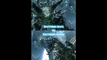 Bayverse slug vs Bayverse scorn #transformers #dinobots #dinosaurday #edit #trending