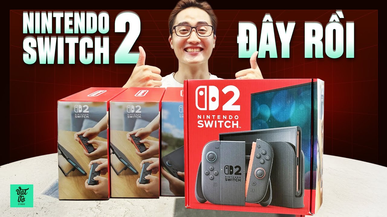 Trên tay Nintendo Switch 2 vừa về Việt Nam: màn to đẹp, joy-con
