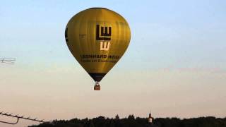 Tiefe Ballonfahrt über Bad Rappenau