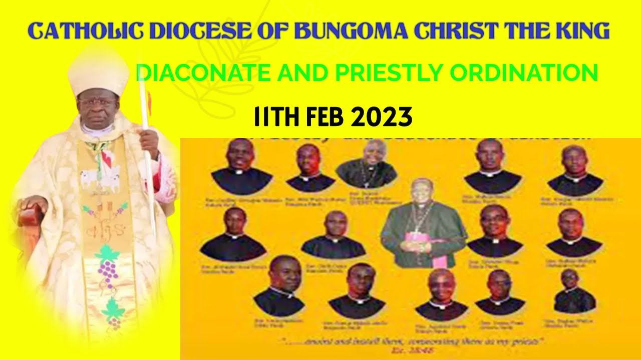 ORDINATION CEREMONY AT THE CHRIST THE KING BUNGOMA CATHOLIC CHURCH PRESIDED BY BISHOP MARK KADIMA