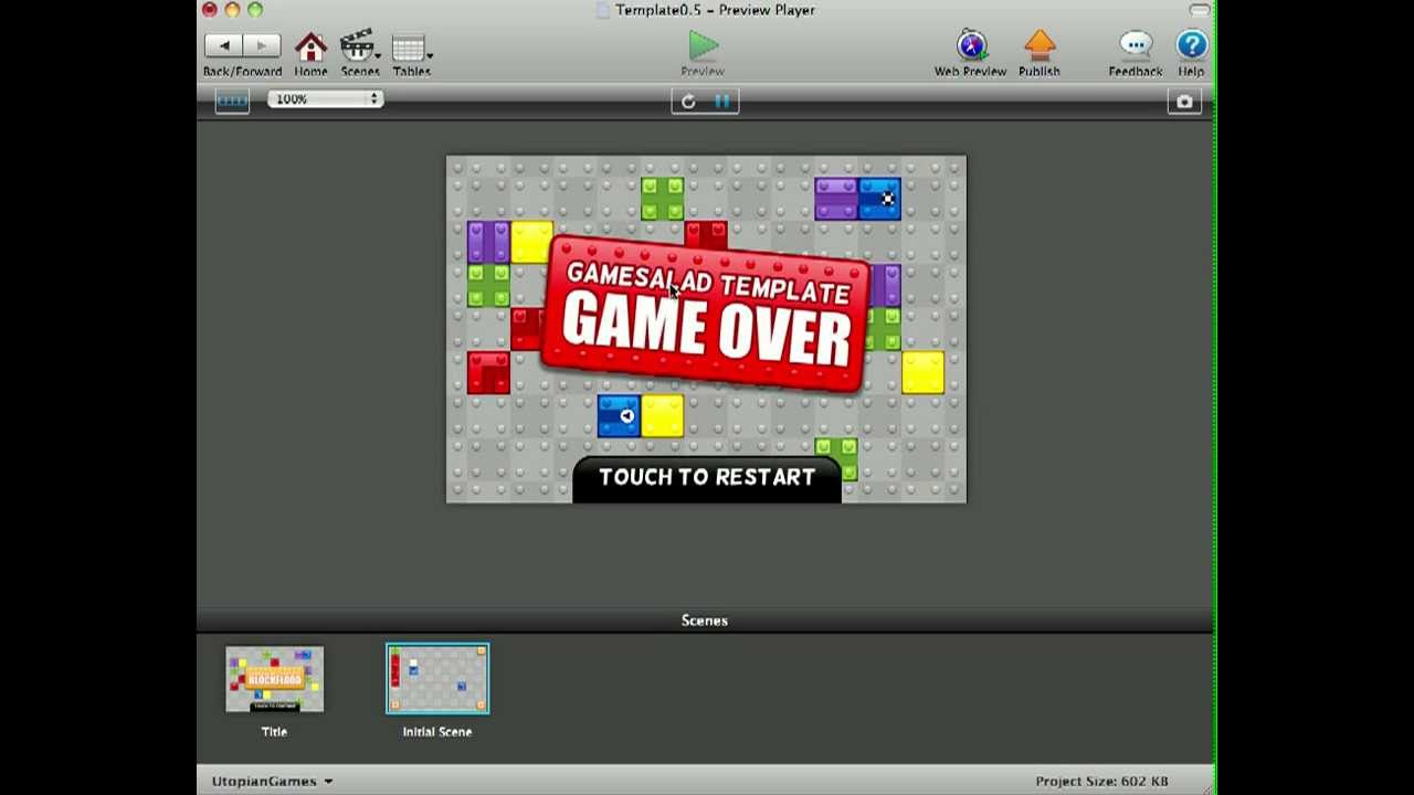 PipeMania GameSalad Template