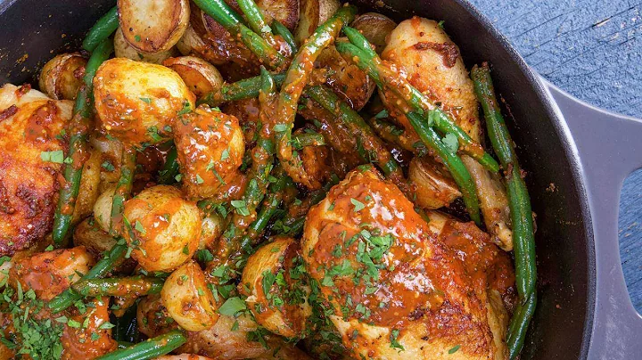 Rachael's Spicy Honey Mustard Chicken with Potatoe...