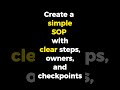 Stop writing SOPs from scratch | AI automation for operations #ai #operations  #motivation